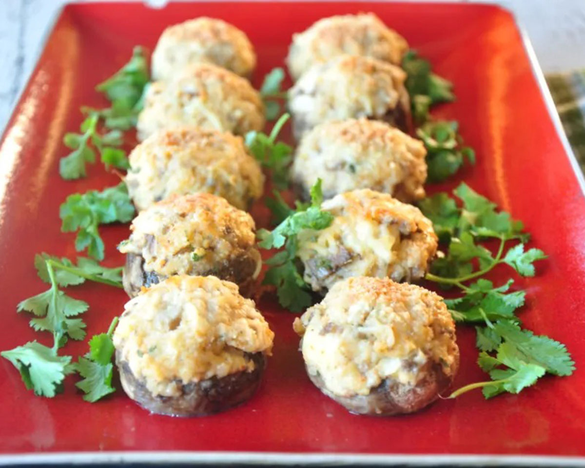 Cheesy Crab Stuffed Mushrooms - My Amazing Recipes