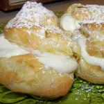 Pastry Filled with a Creamy Vanilla