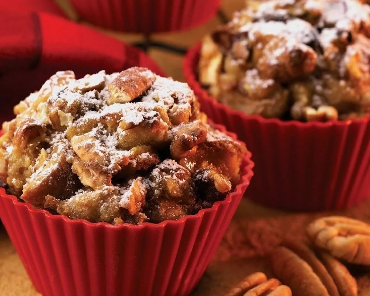 Apple Pecan French Toast Cups