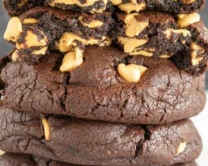 Crumbl Copycat Peanut Butter Brownie Cookies