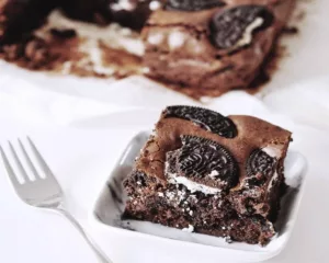 Fudgy Cookies and Cream Brownies