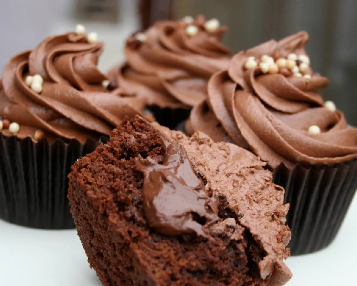 Nutella Chocolate Cupcakes