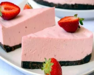 Strawberry Brownie Cheesecake