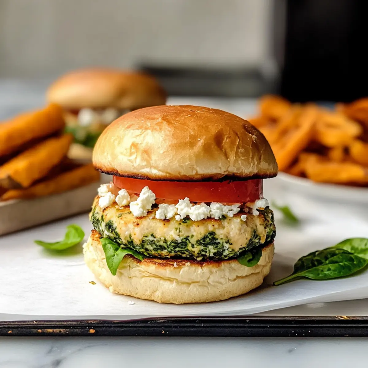 Delicious Chicken Feta Spinach Burgers You’ll Crave