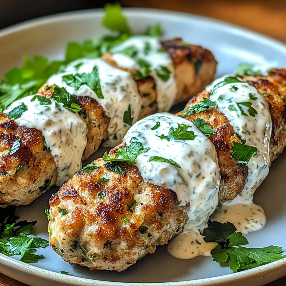 Delicious Chicken Kofta with Garlic Yogurt Sauce to Savor