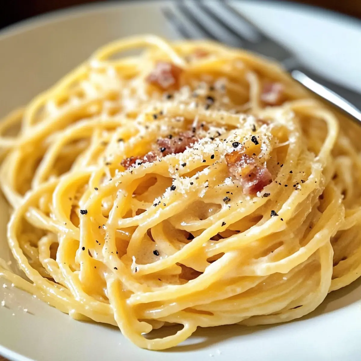 Indulgent Classic Carbonara: Quick Comfort in 15 Minutes