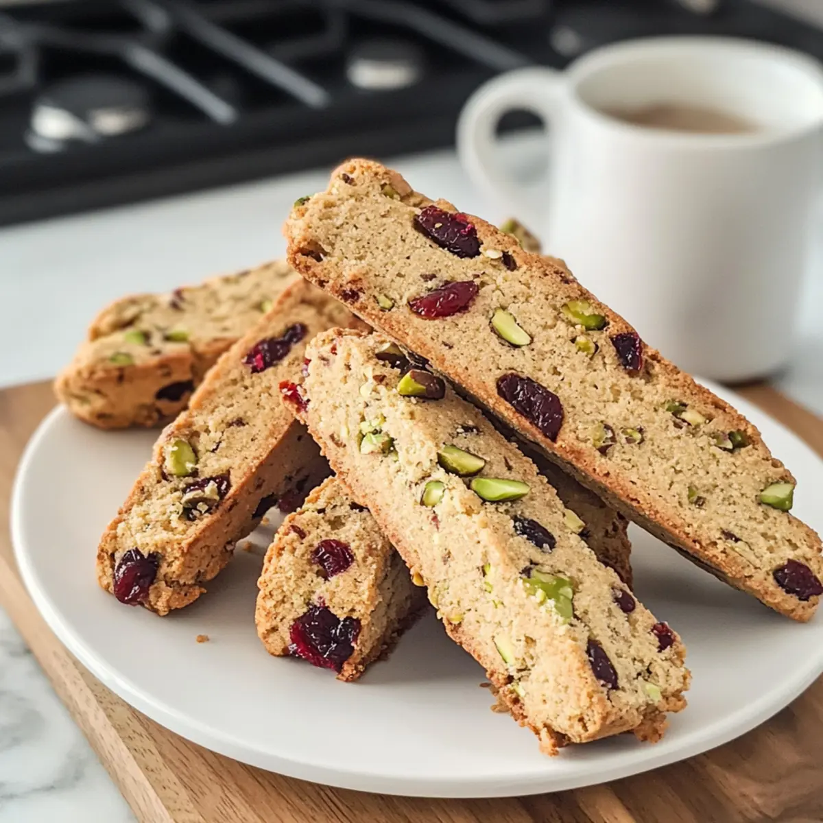 Deliciously Crispy Cranberry Pistachio Biscotti to Savor