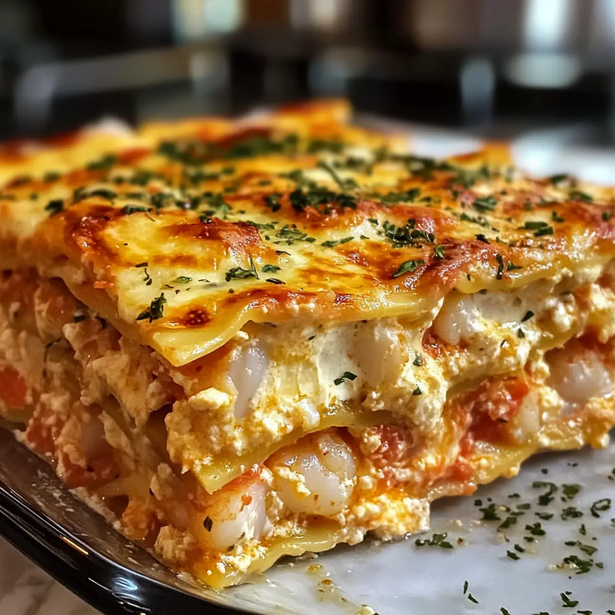 Indulgent Seafood Lasagna with Shrimp & Crab to Impress Family
