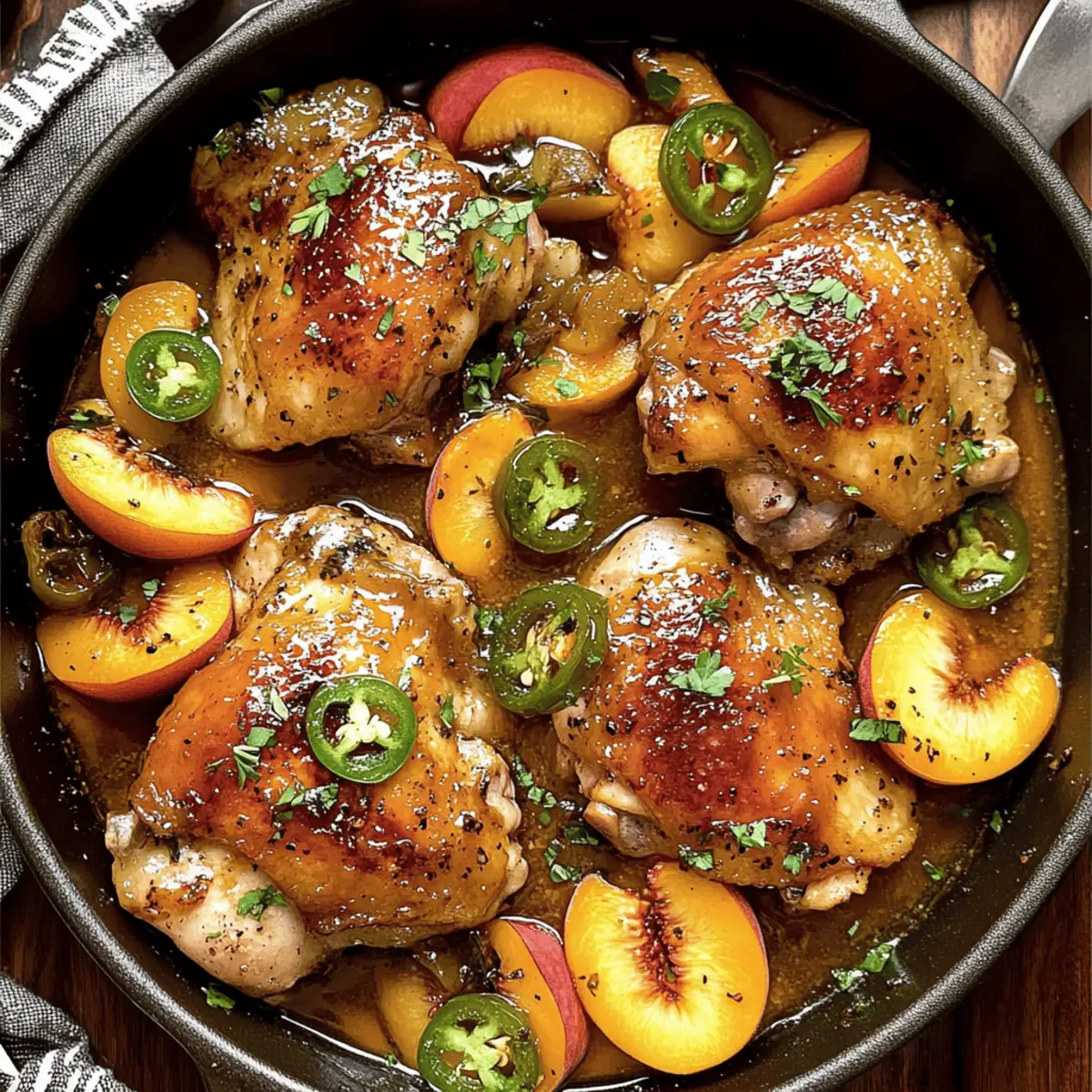 Sweet and Spicy Jalapeno Peach Chicken for Busy Nights