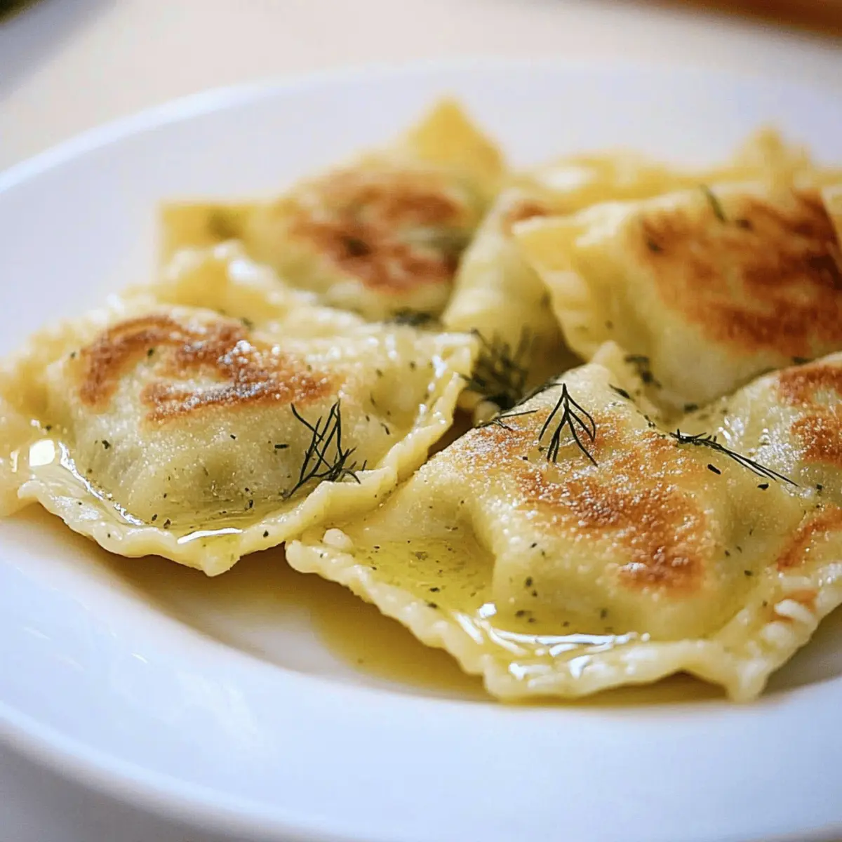Delicious Goat Cheese Potato Ravioli with Garlic and Dill Bliss
