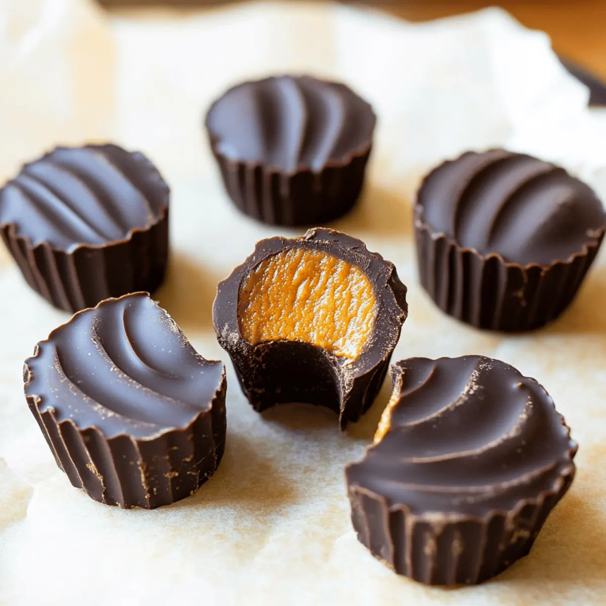 Chocolate Pumpkin Butter Cups That Are Guilt-Free Delights