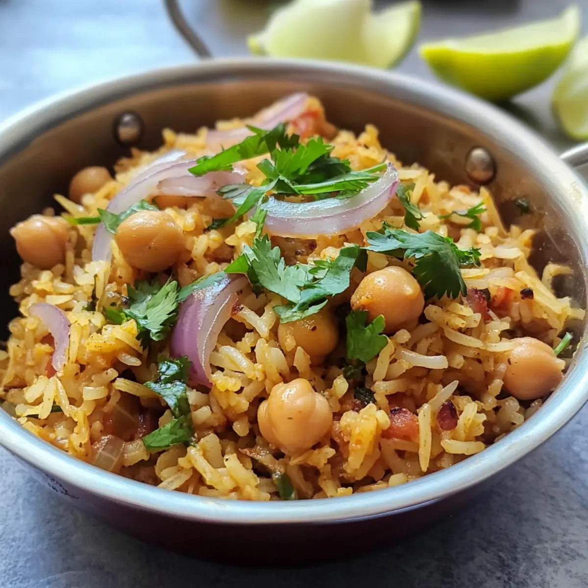 Chickpea Rice Bliss: A Comforting One-Pot Vegan Recipe