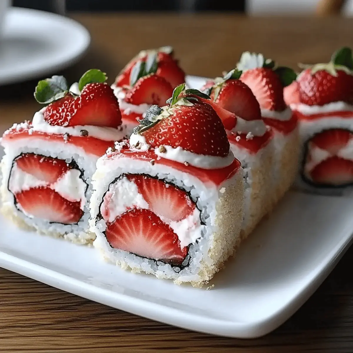 Strawberry Shortcake Sushi: Sweet Roll for Family Fun