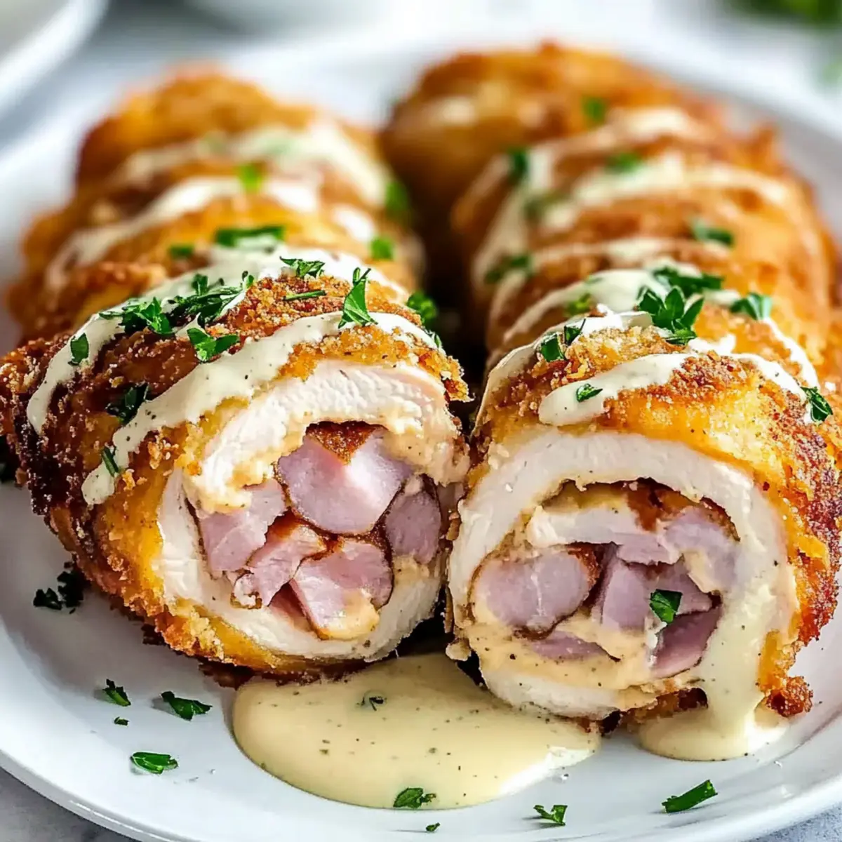 Delicious Chicken Cordon Bleu Baked to Golden Perfection