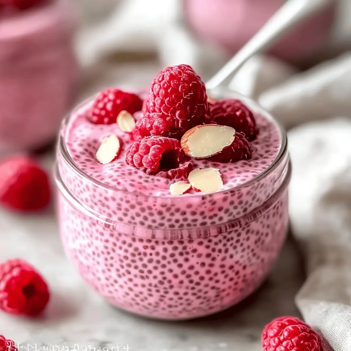 Delicious Raspberry Chia Pudding Sweetened with Maple Syrup