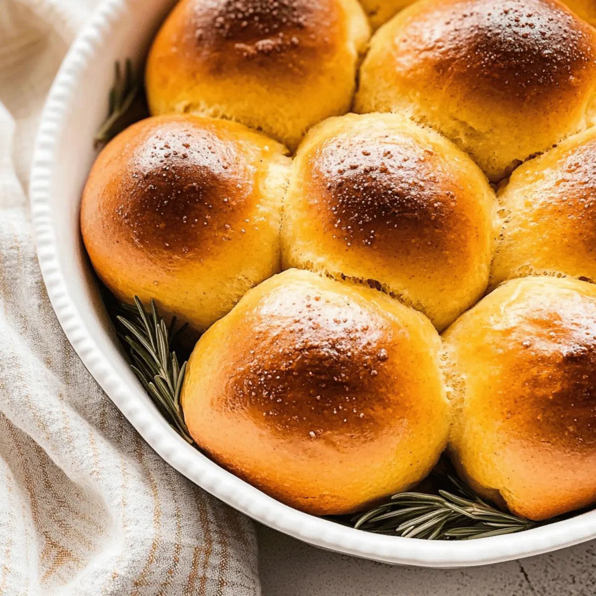 Delicious Rosemary Pumpkin Dinner Rolls for Cozy Meals