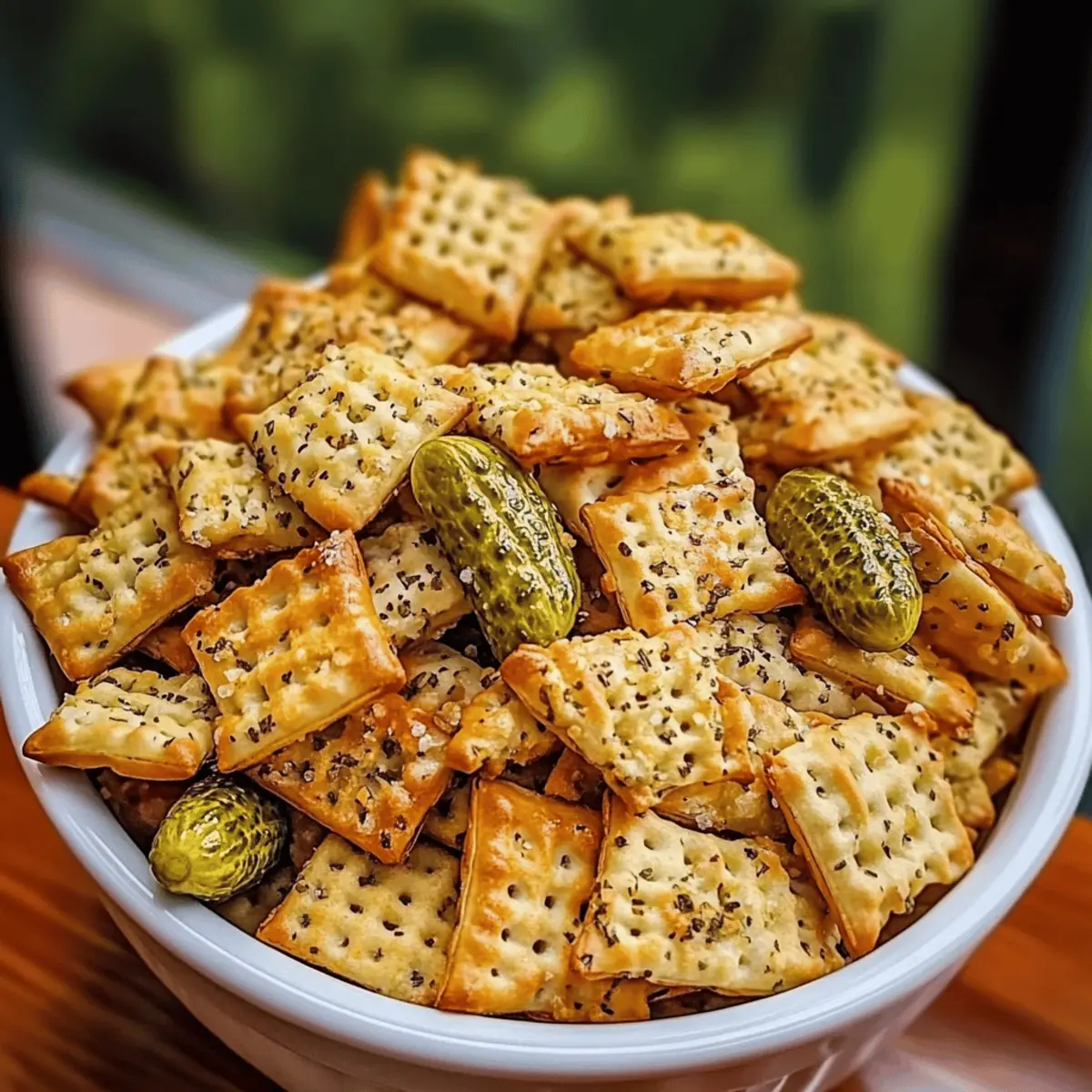 Crunchy Dill Pickle Chex Mix for Irresistible Snack Time