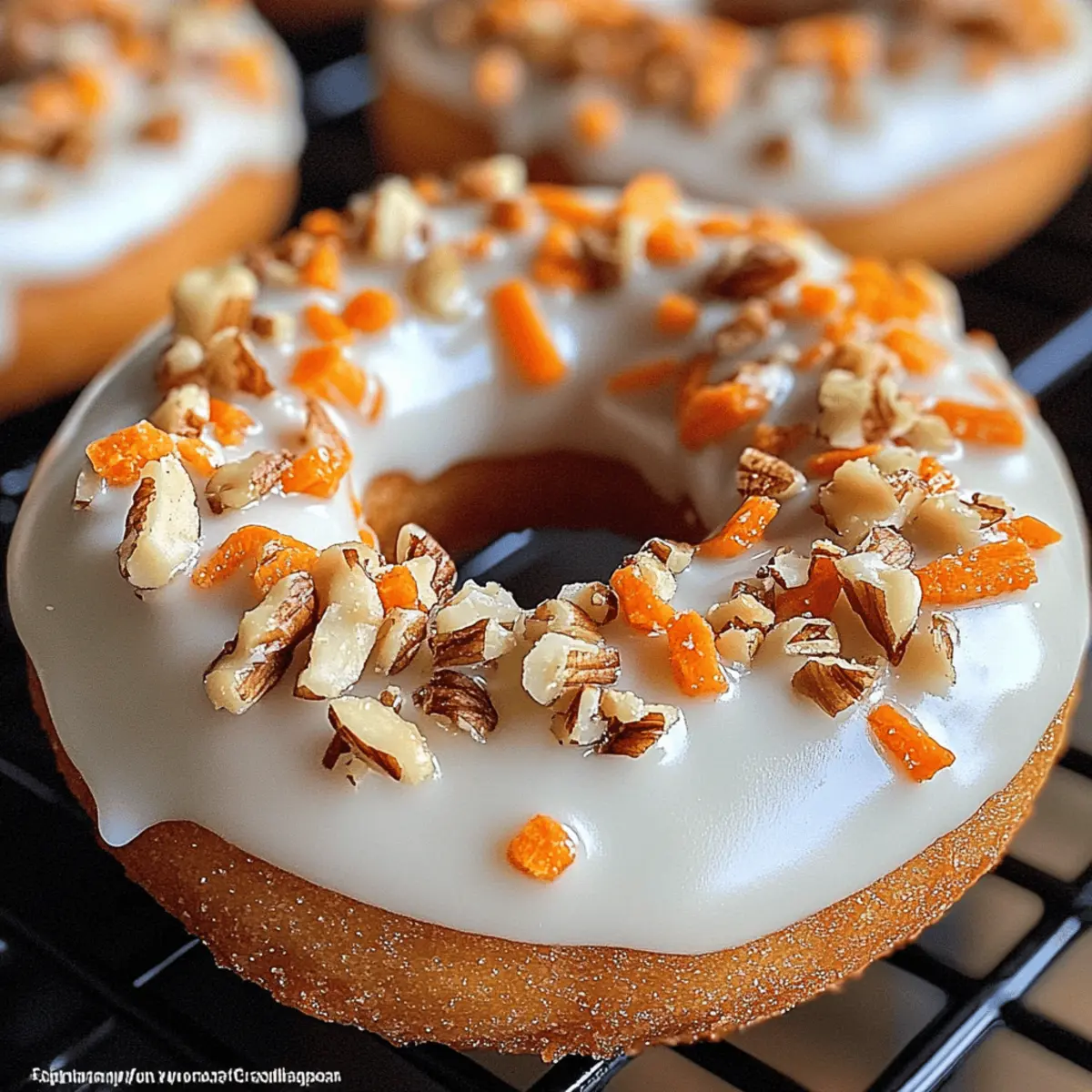 Irresistibly Soft Carrot Cake Donuts with Creamy Glaze