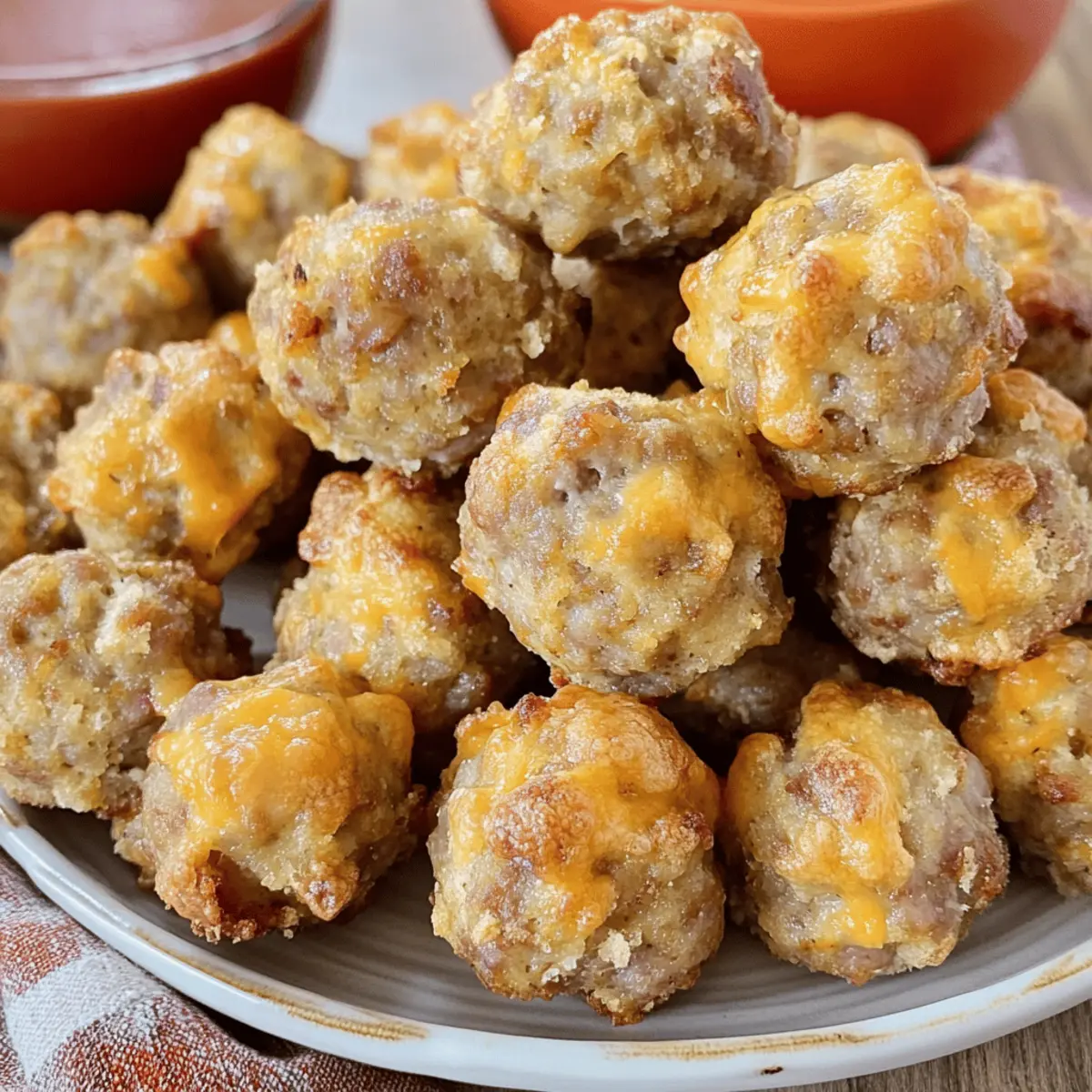 Bisquick Sausage Balls: Quick & Cheesy Party Favorite