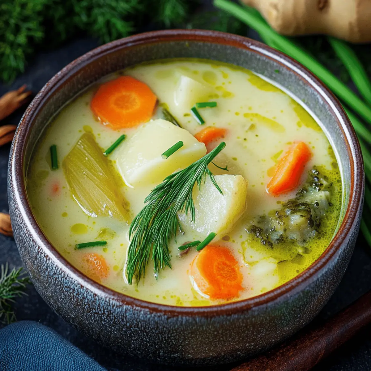 Cream of Vegetable Soup with a Spicy Twist That Comforts