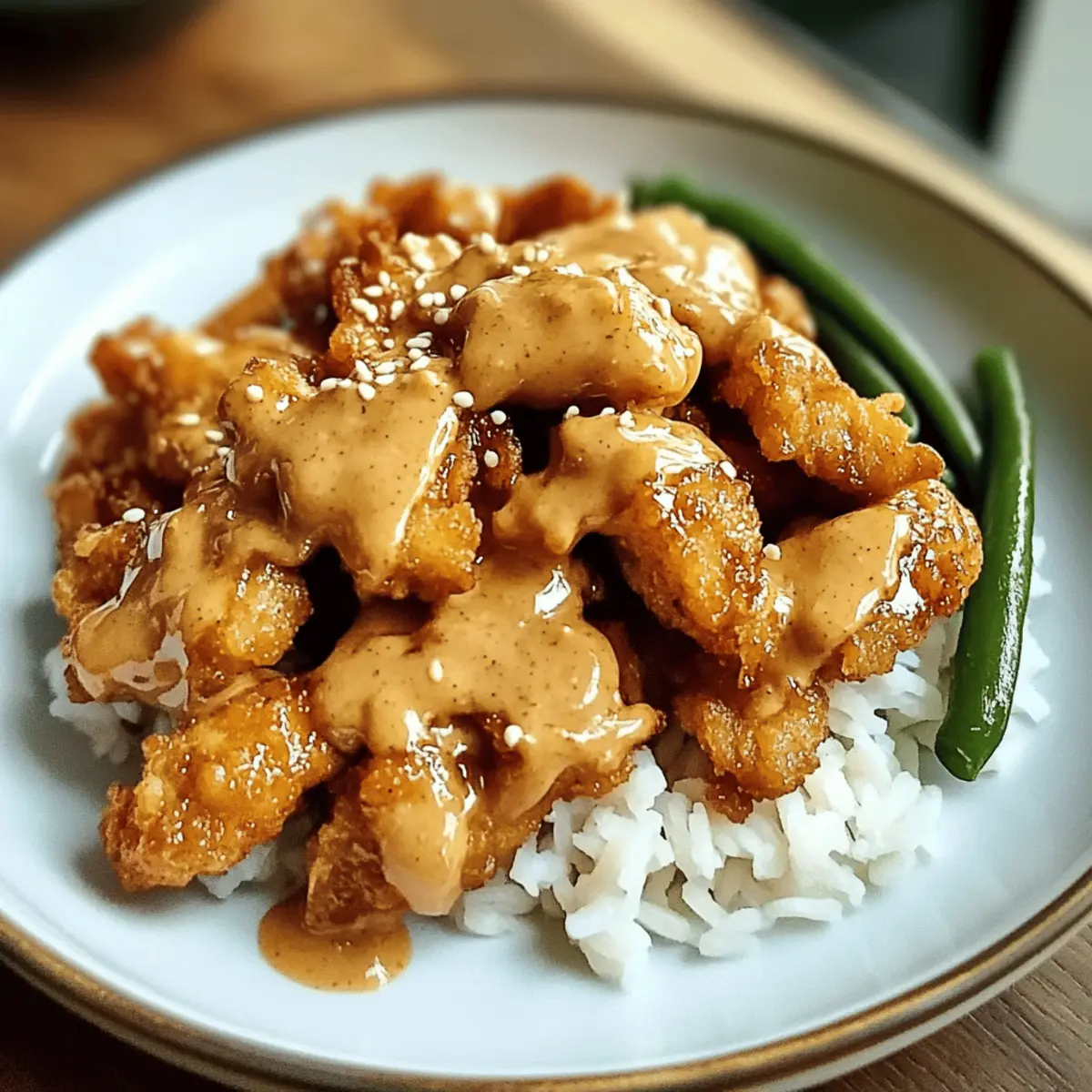Savory Chinese Peanut Butter Chicken: Quick and Crispy Delight