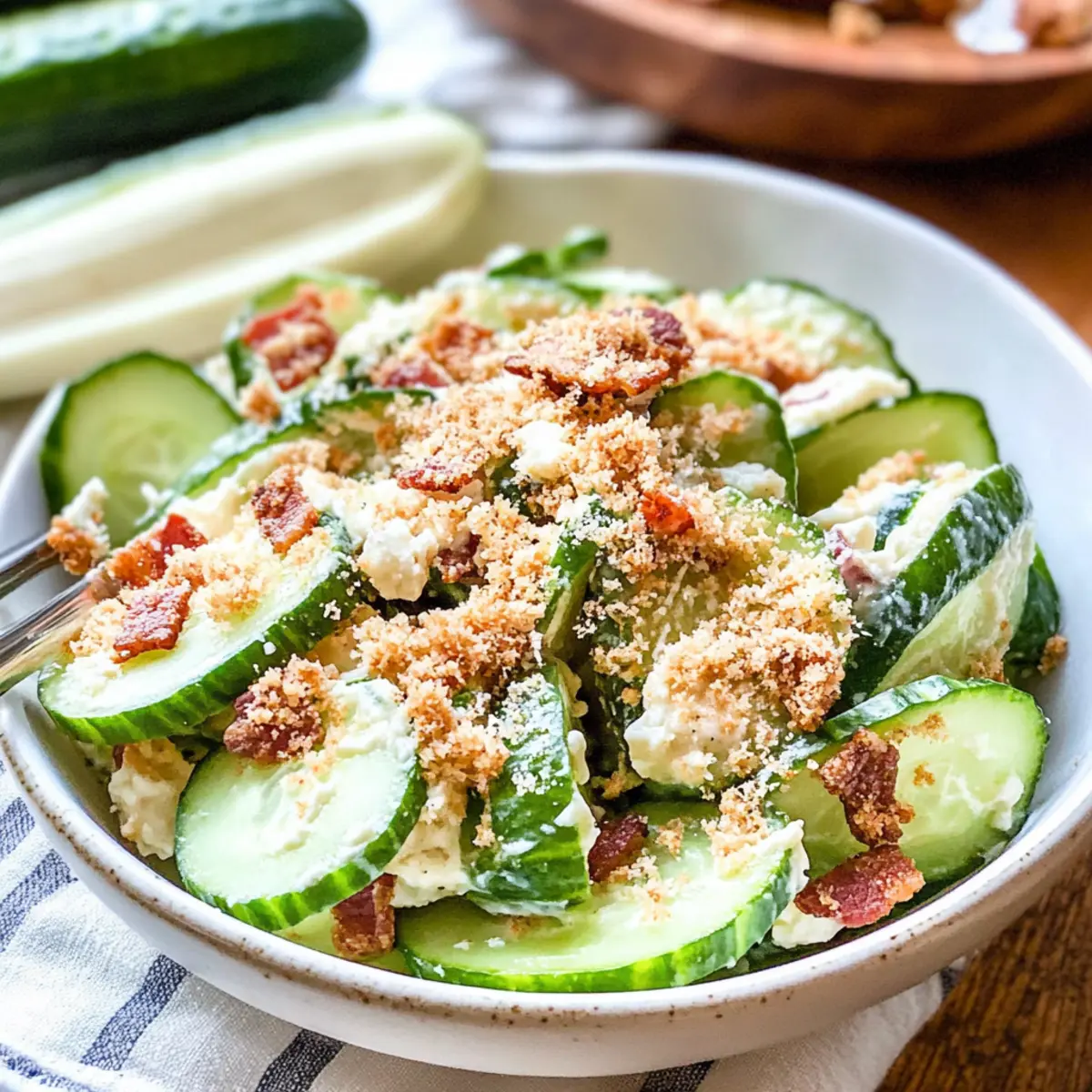 Cucumber Caesar Salad: Fresh & Simple 5-Ingredient Delight
