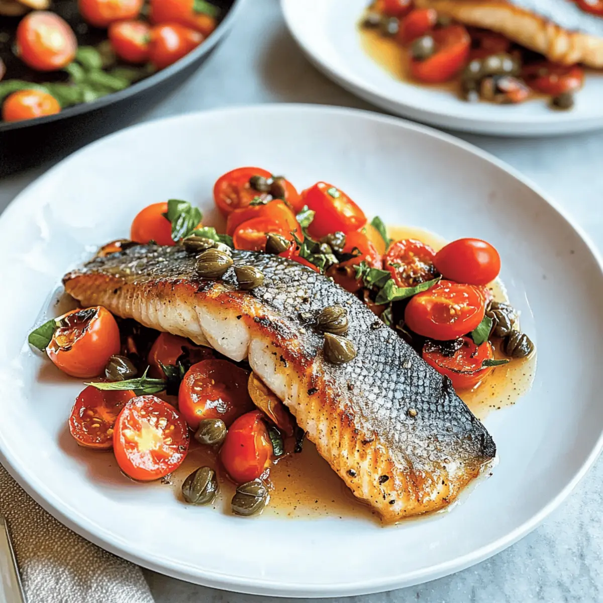 Delicious Branzino With Tomato and Capers in 20 Minutes