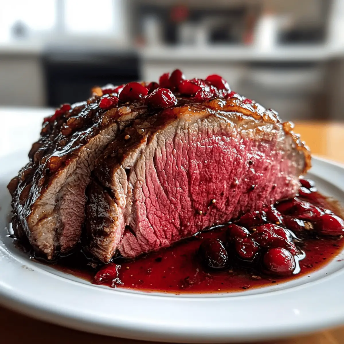 Savory Cranberry Balsamic Roast Beef for Festive Feasts