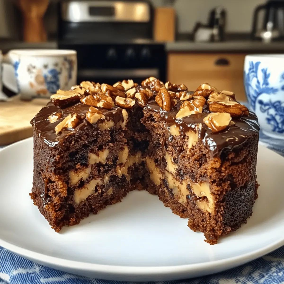 Irresistibly Moist Espresso Date Cake with Walnuts Recipe