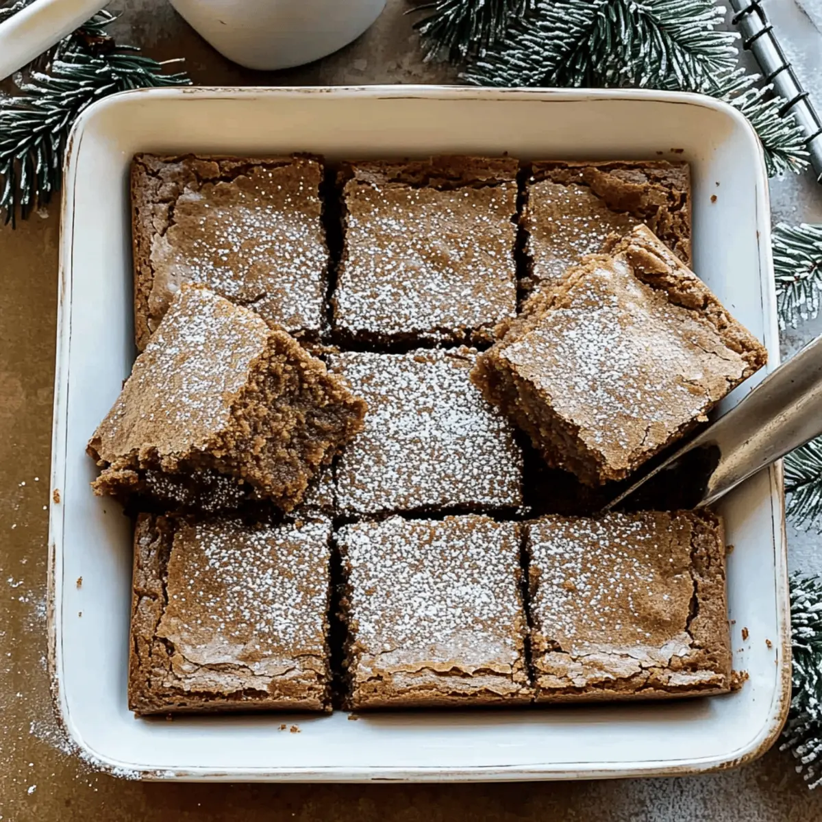 Decadent Gingerbread Brownies for Cozy Holiday Vibes