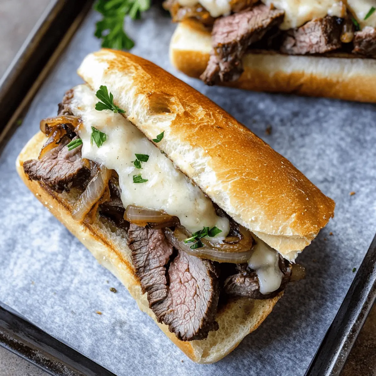 Mouthwatering Steak Sandwich Recipe with Garlic Herb Butter