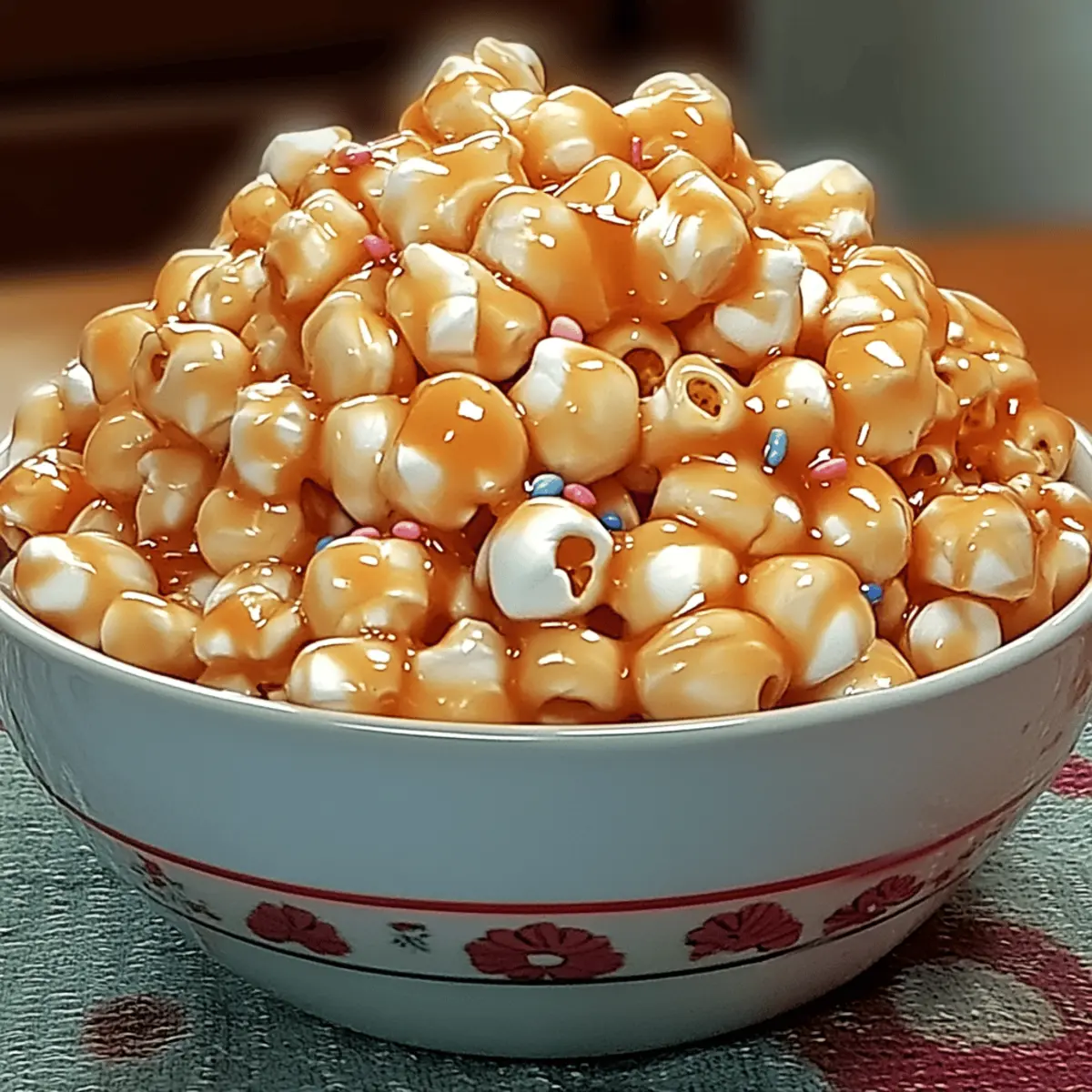 Sweet and Crunchy Marshmallow Caramel Corn Bliss