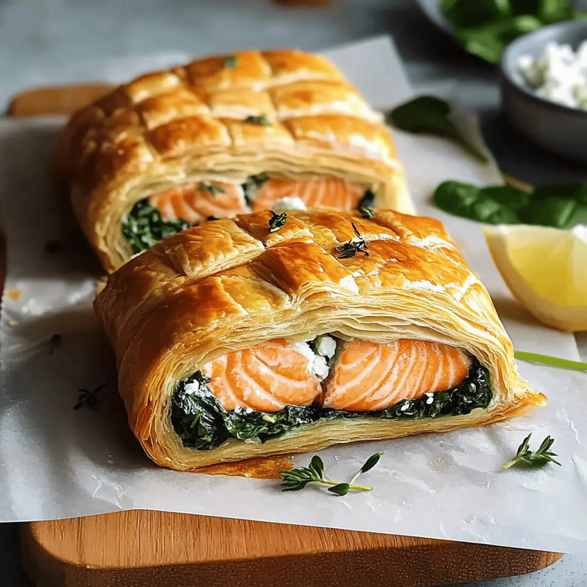 Elegant Individual Salmon Wellingtons for a Gourmet Night In