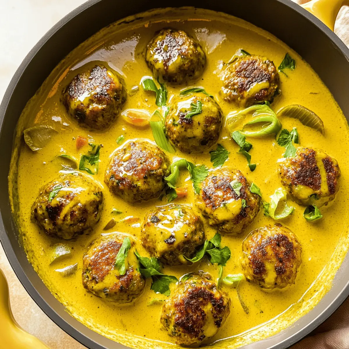 Jerk Meatballs in Coconut Curry Sauce for a Tropical Feast
