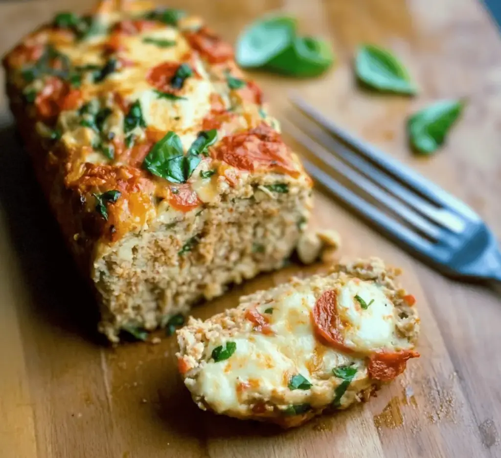 Caprese Chicken Meatloaf