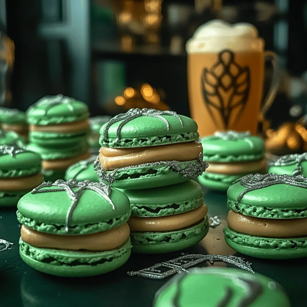 Savor the Magic with Slytherin’s Mystic Butterbeer Macarons
