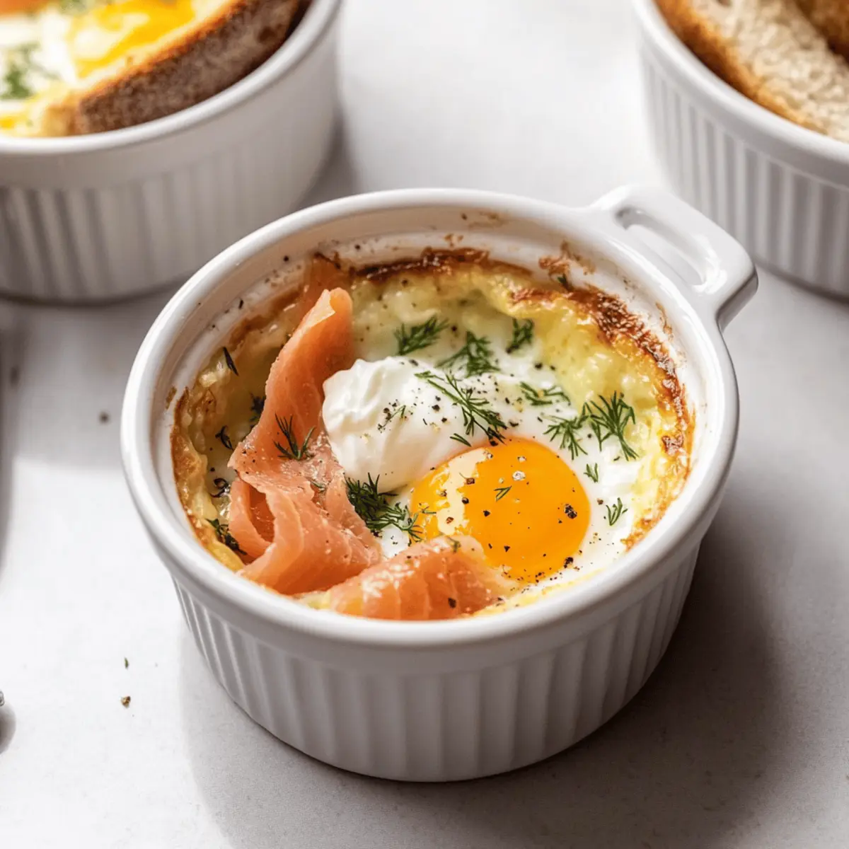 Delightful Eggs en Cocotte with Smoked Salmon for Brunch Bliss
