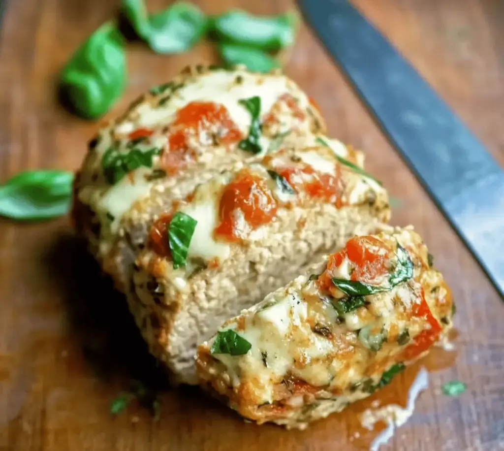 Caprese Chicken Meatloaf