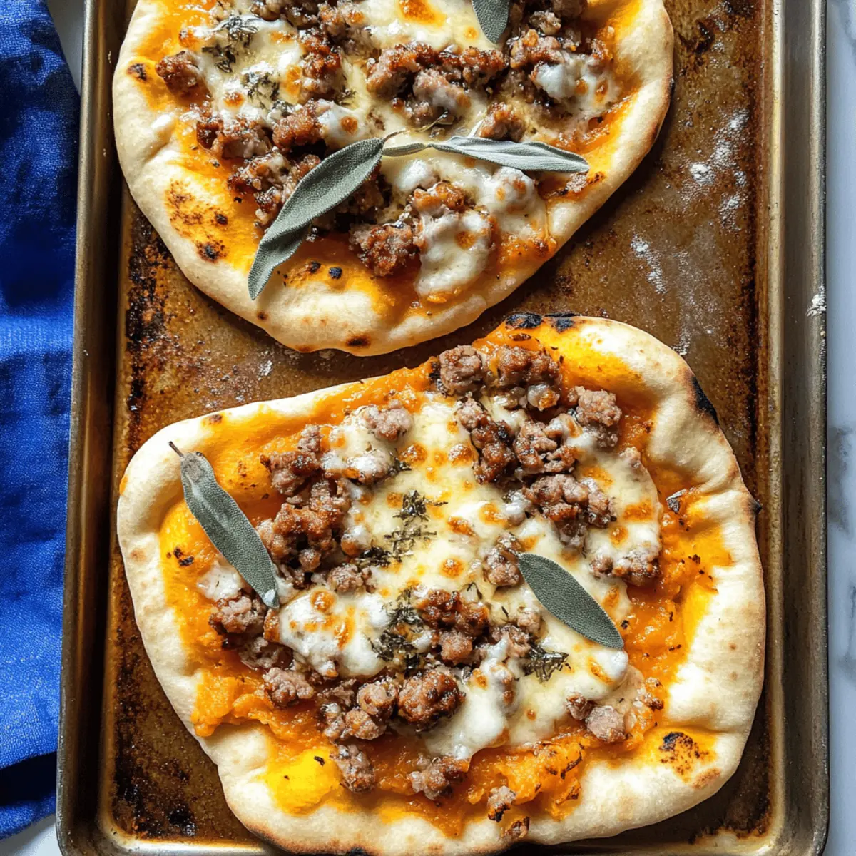 Savory Autumn Naan Pizzas Ready in 30 Minutes