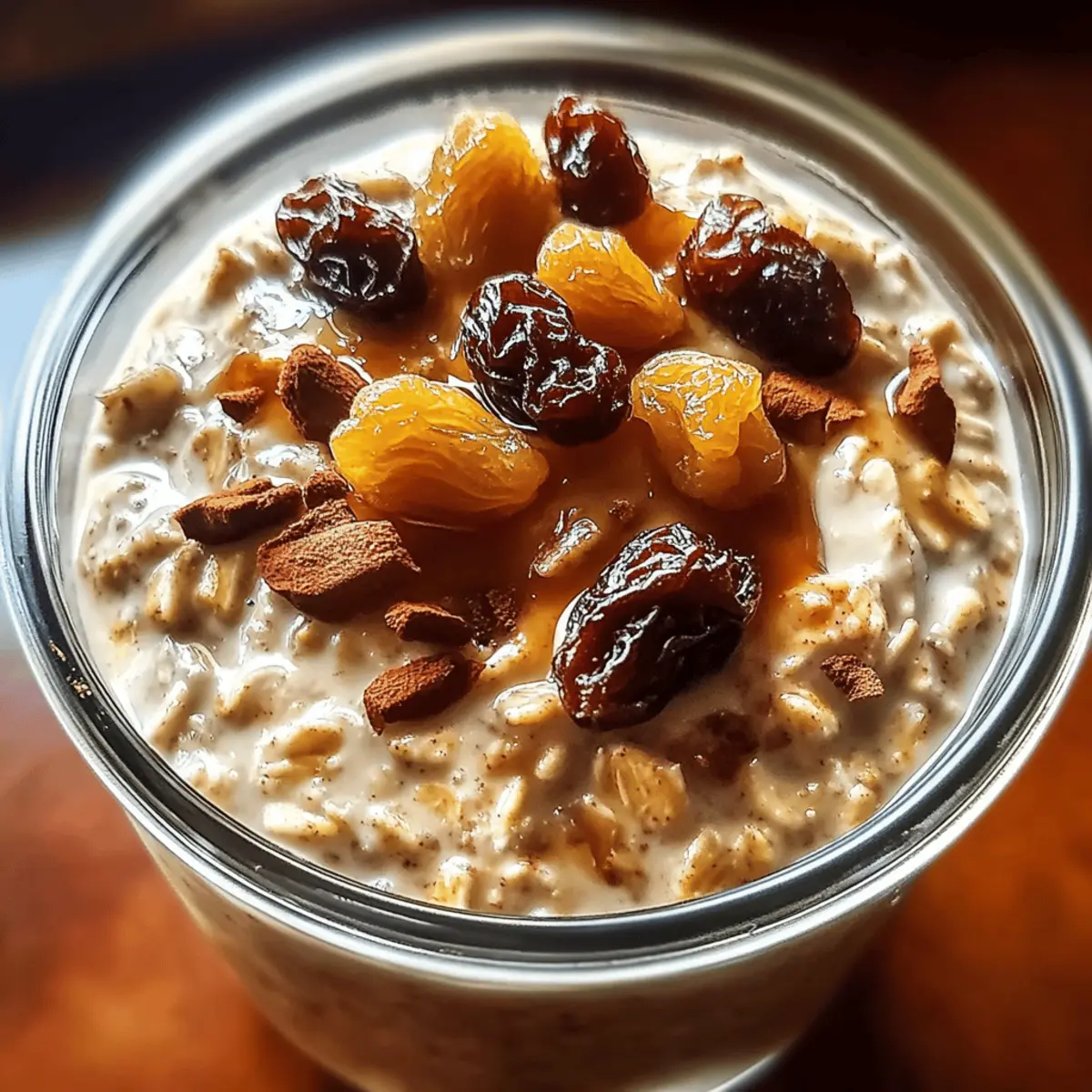Delicious Cinnamon Raisin Overnight Oats for Busy Mornings