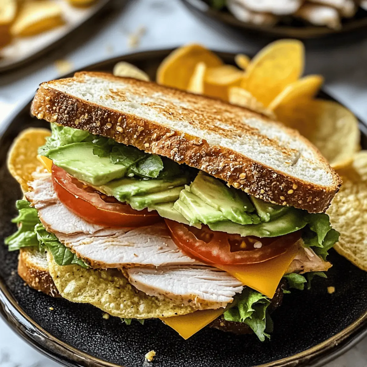 Savory Honey Mustard Turkey Avocado Sandwich for Summer Fun