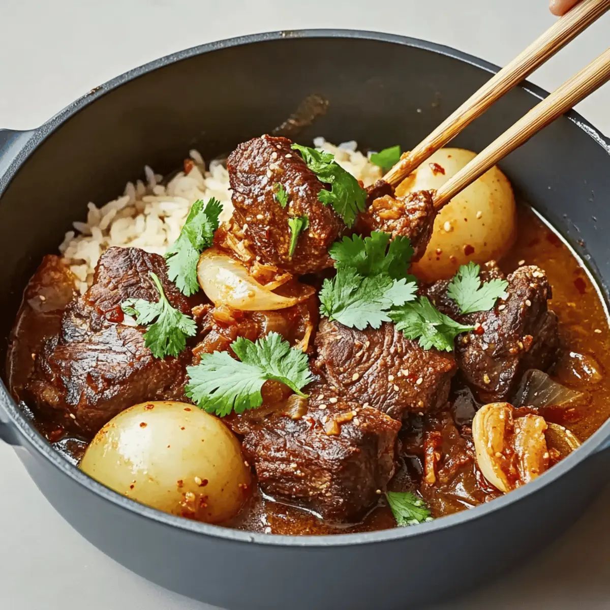 Irresistible Korean Style Pot Roast for Cozy Family Dinners