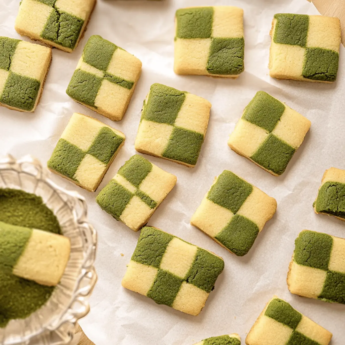 Matcha Checkerboard Cookies That Wow for the Holidays