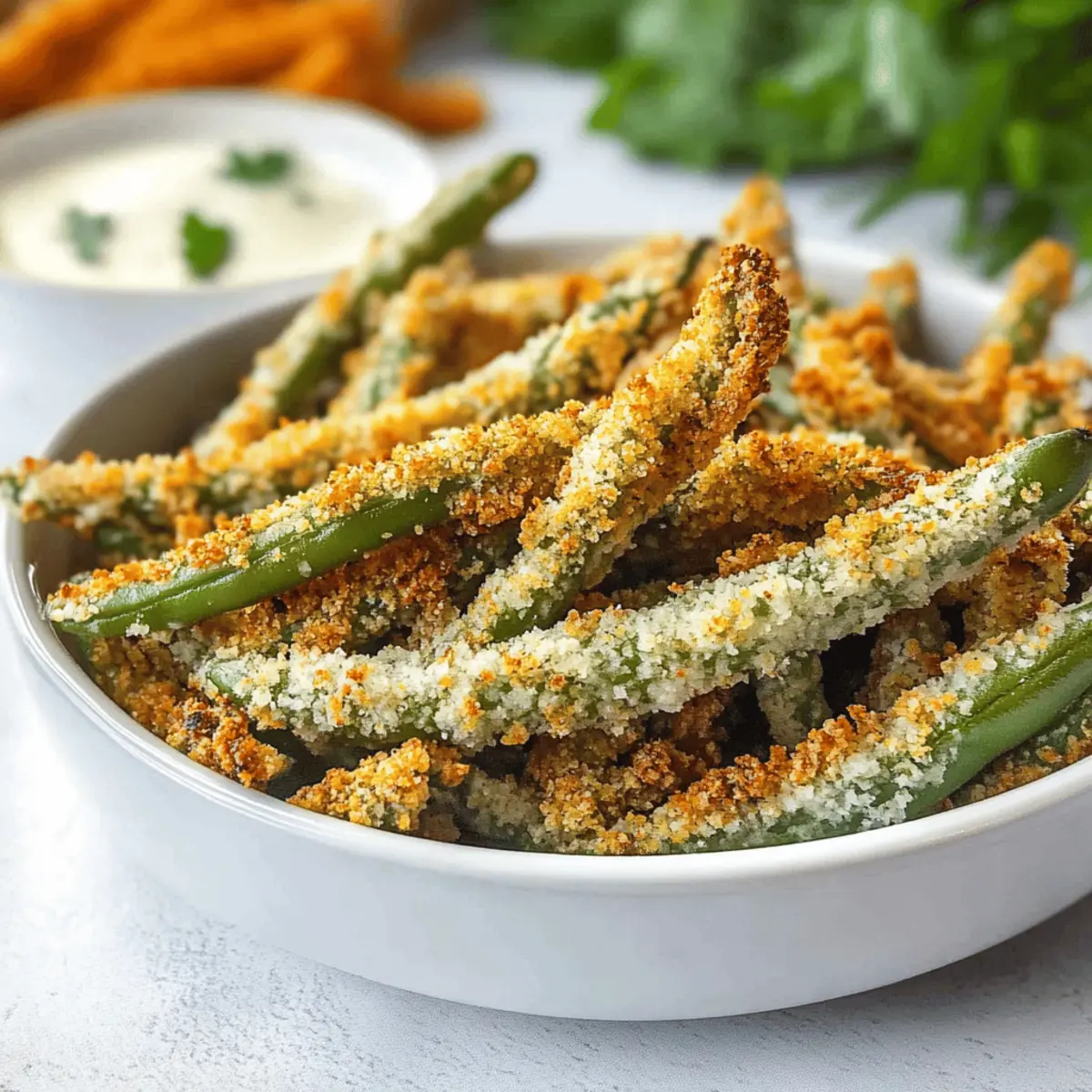 Crispy Parmesan Air Fryer Green Beans for Guilt-Free Snacking