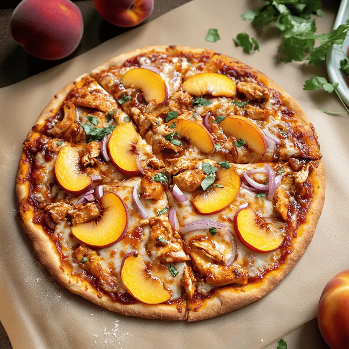 Peach BBQ Chicken Pizza That Makes Weeknight Dinners Fun