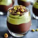 Pistachio Mousse with Chocolate Ganache