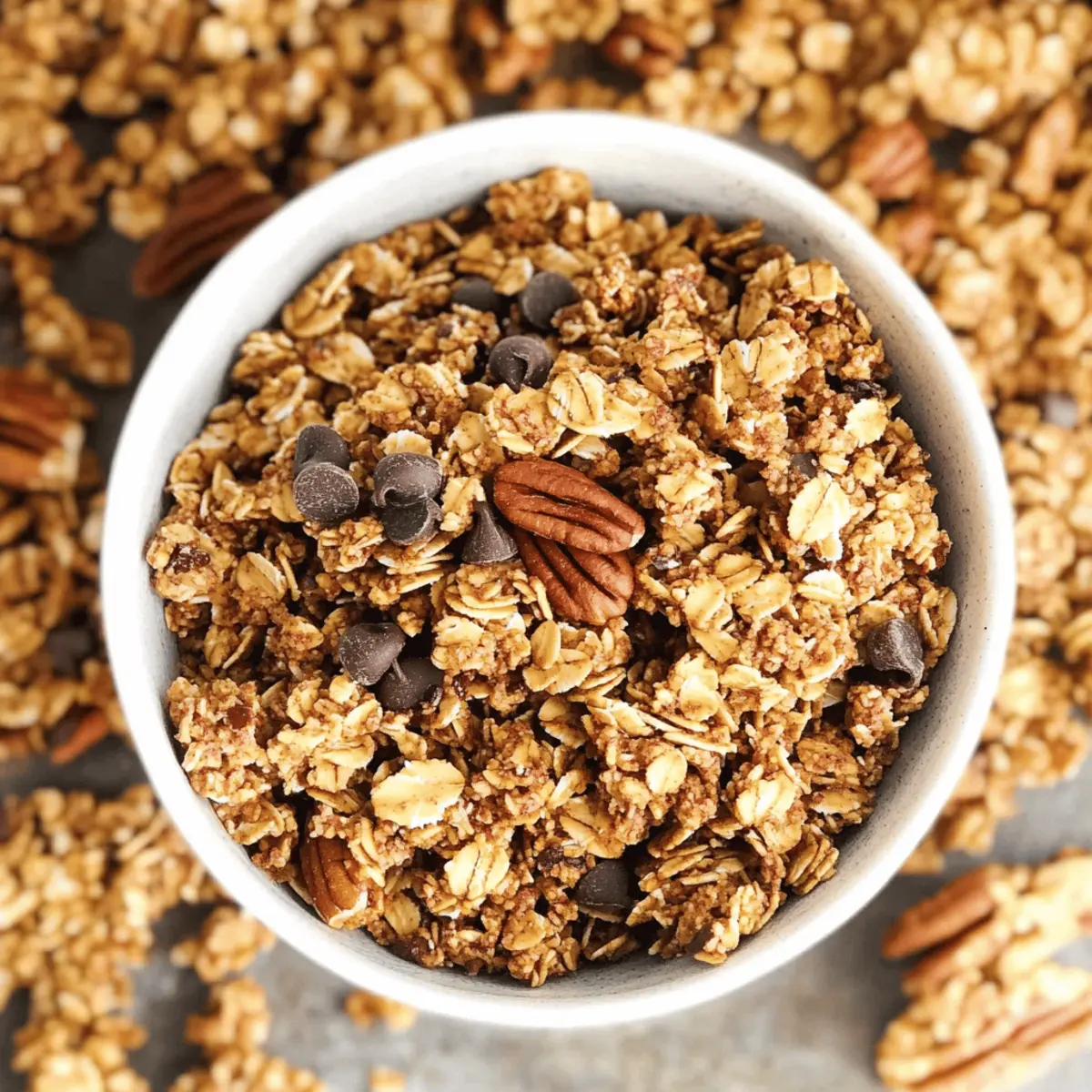 Pumpkin Chocolate Chip Granola for Cozy Fall Mornings