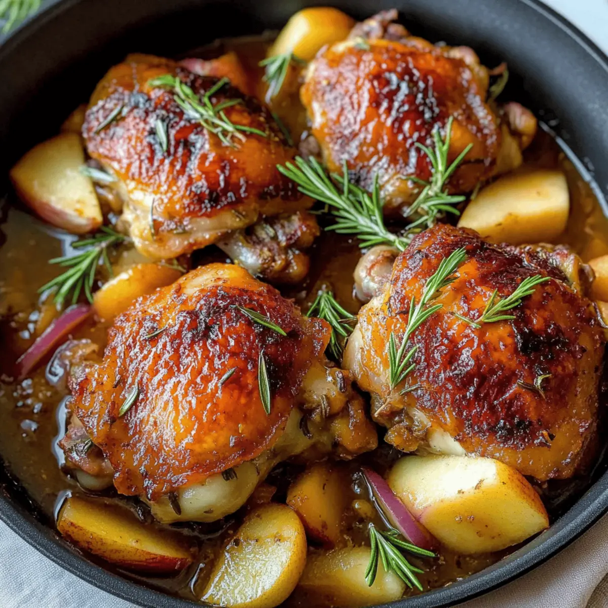 Savory Rosemary Apple Cider Chicken Recipe for Cozy Nights