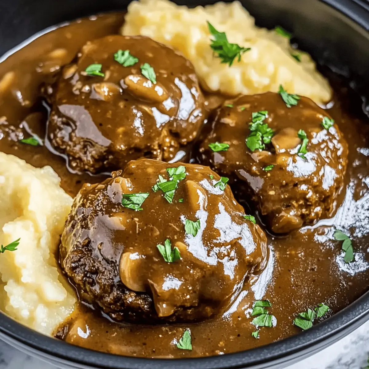 Savory Slow Cooker Salisbury Steak for Cozy Nights