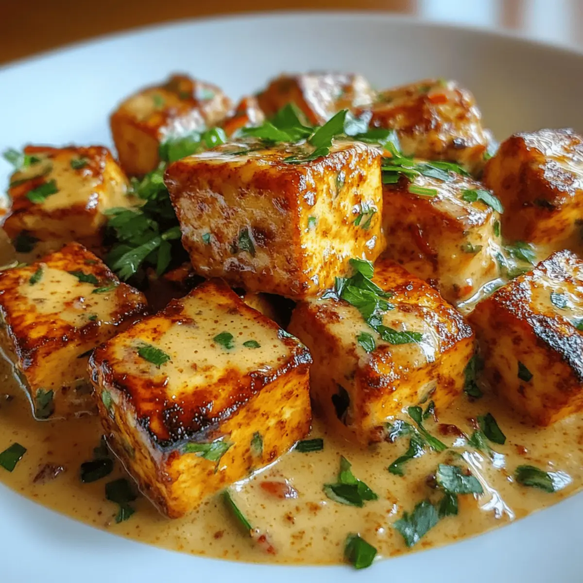 Spicy Tofu with Creamy Coconut Sauce for Ultimate Flavor Bliss